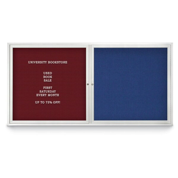 Corkboard, 18"x24", Cobalt Accent/Satin